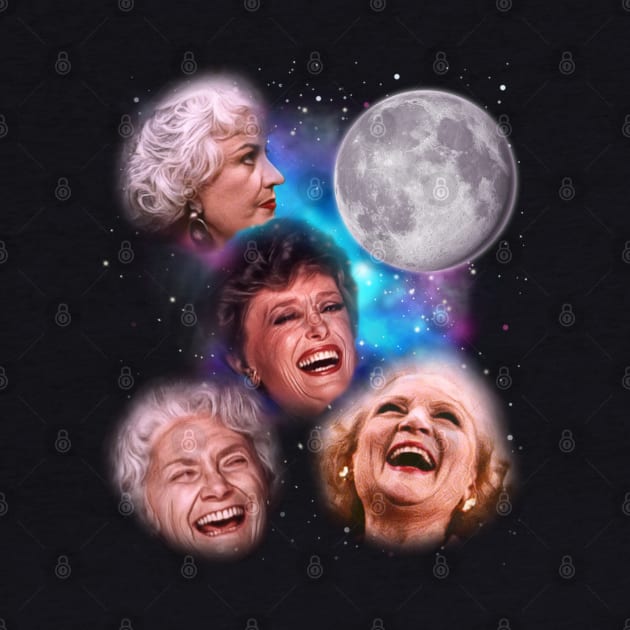 Golden Girls Howl at the Moon by darklordpug